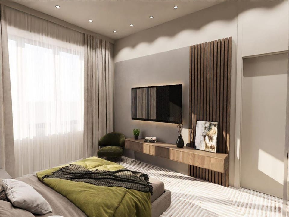 Bed, TV and multimedia, Bedroom