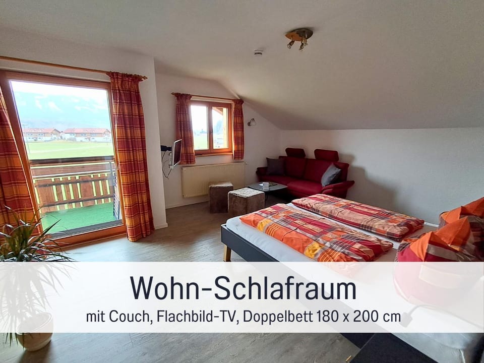 Bed, Living room, Bedroom