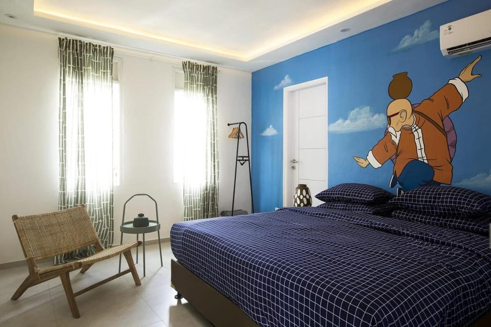 Bedroom, air conditioner