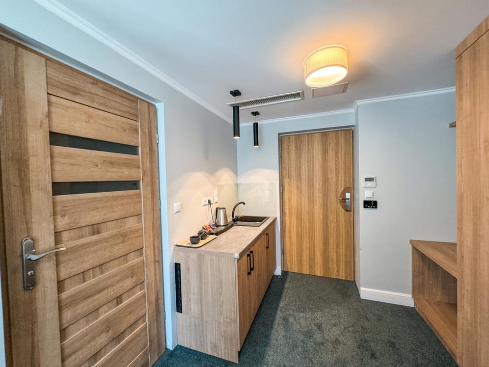 Kitchen or kitchenette, wardrobe