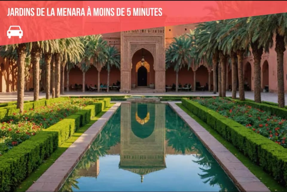 Résidence Ménara Garden Proche Gare & Jardins Ménara Apartment in Marrakesh