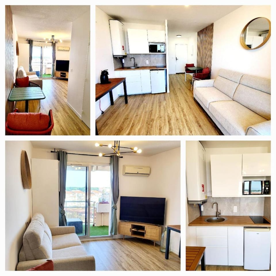 Studio Le Ponton vue Marina -Parking Clim Wifi Apartment in Canet-en-Roussillon