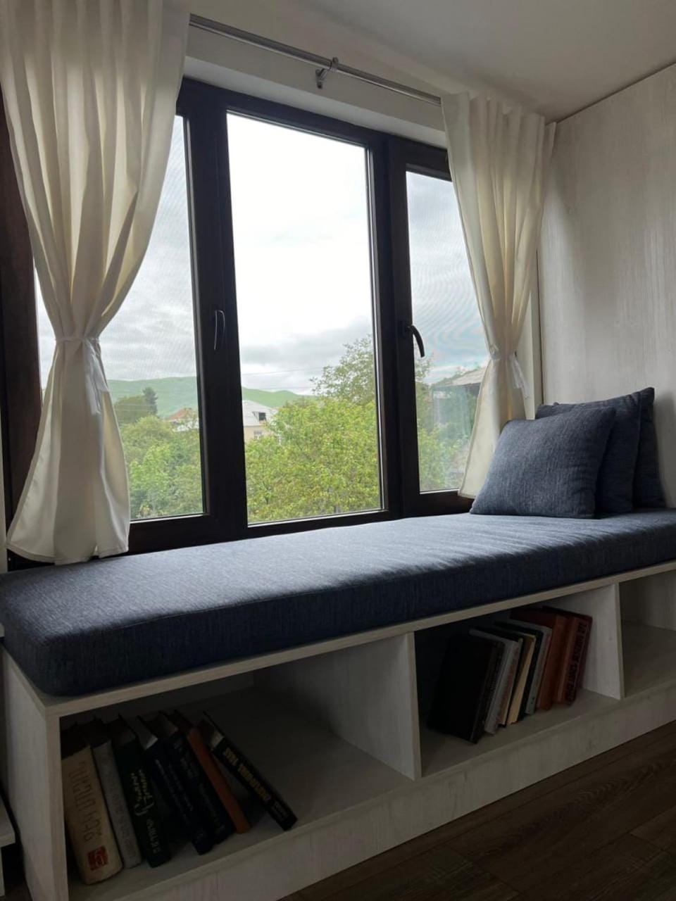 Natural landscape, Library, Seating area, Mountain view