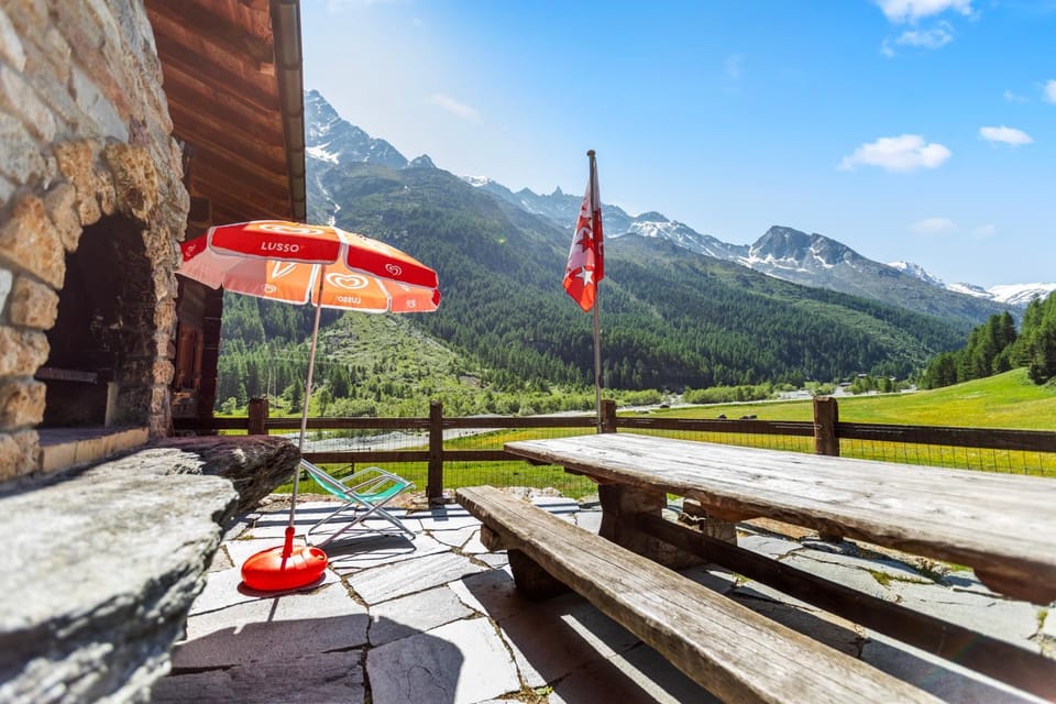 Patio, Spring, Day, Natural landscape, Balcony/Terrace, Mountain view