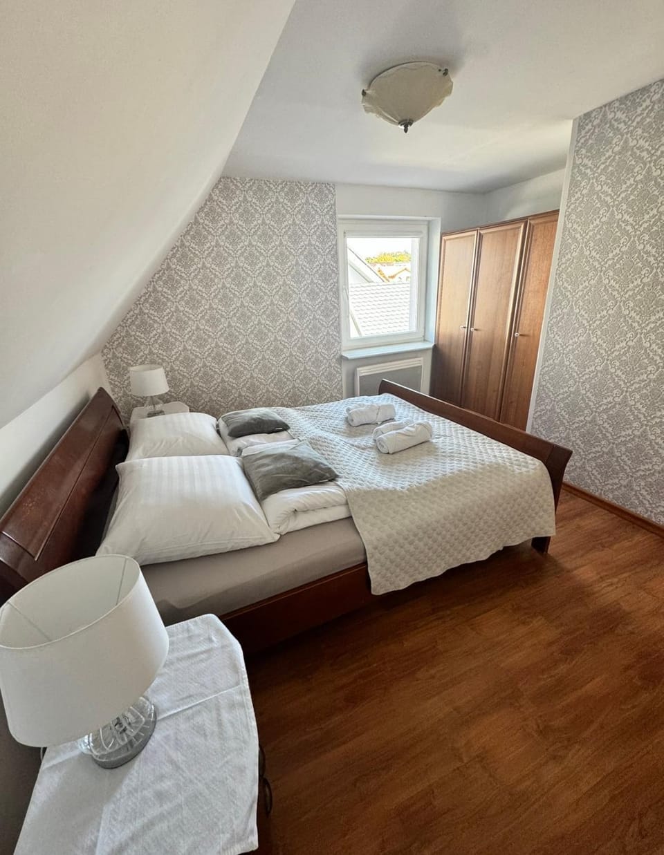 Leba - Apartament z tarasem przy kanale portowym - widok na statki Apartment in Leba