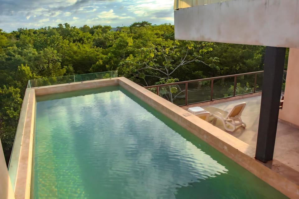 Master Jungle Penthouse with Large Private Terrace - Santuario Hotel Boutique Apartment in State of Quintana Roo