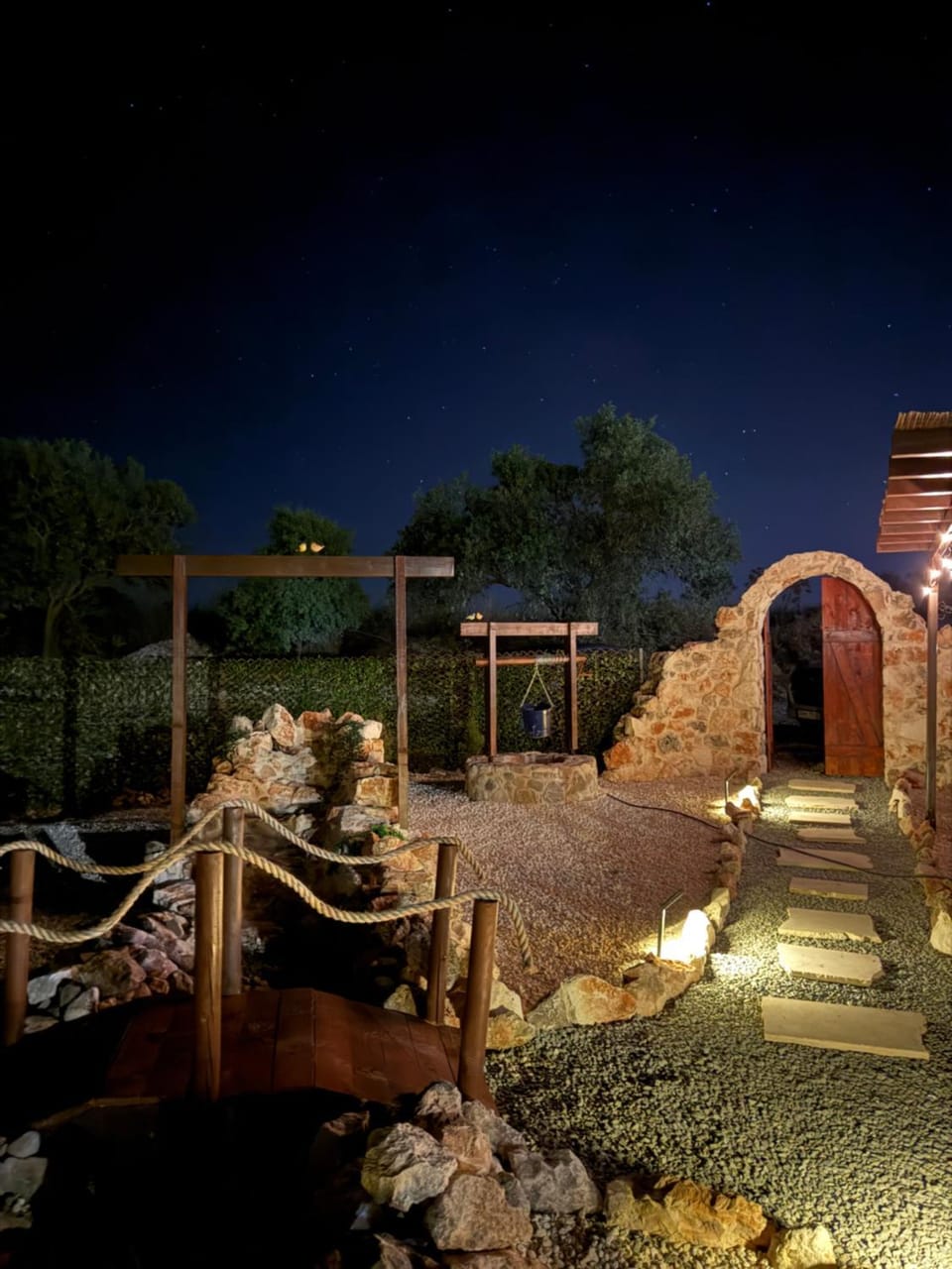 Property building, Night, Natural landscape