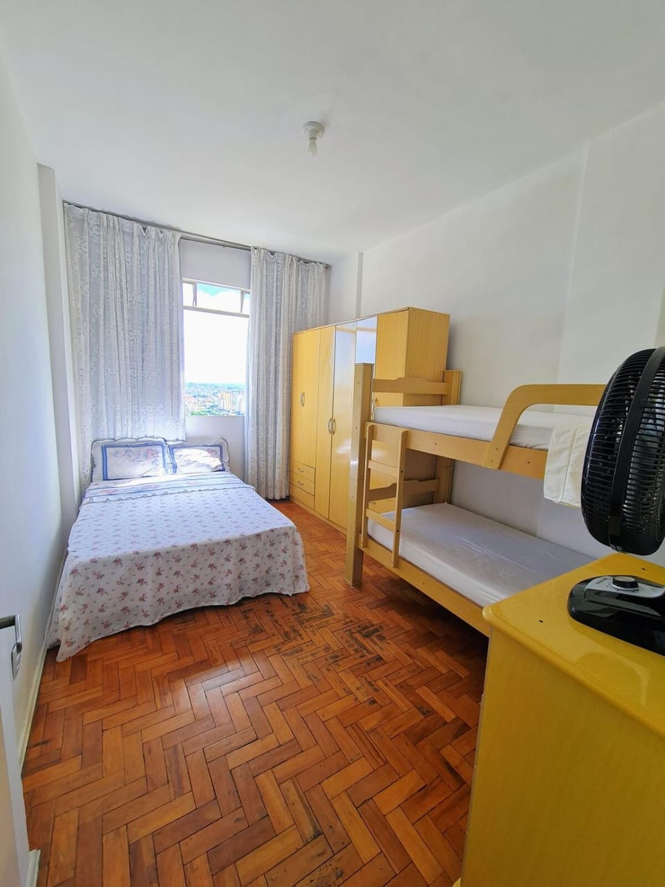 Bed, Bedroom, bunk bed, wardrobe