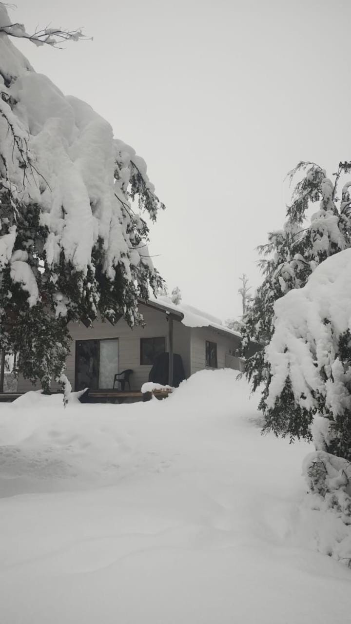 Cabaña nieve, tinaja y vista al volcan House in Araucania, Chile