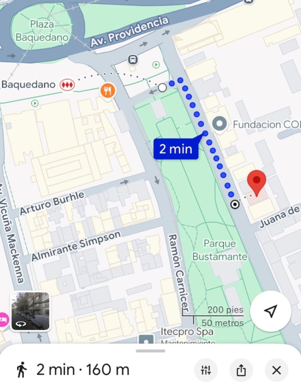 Street view, Location