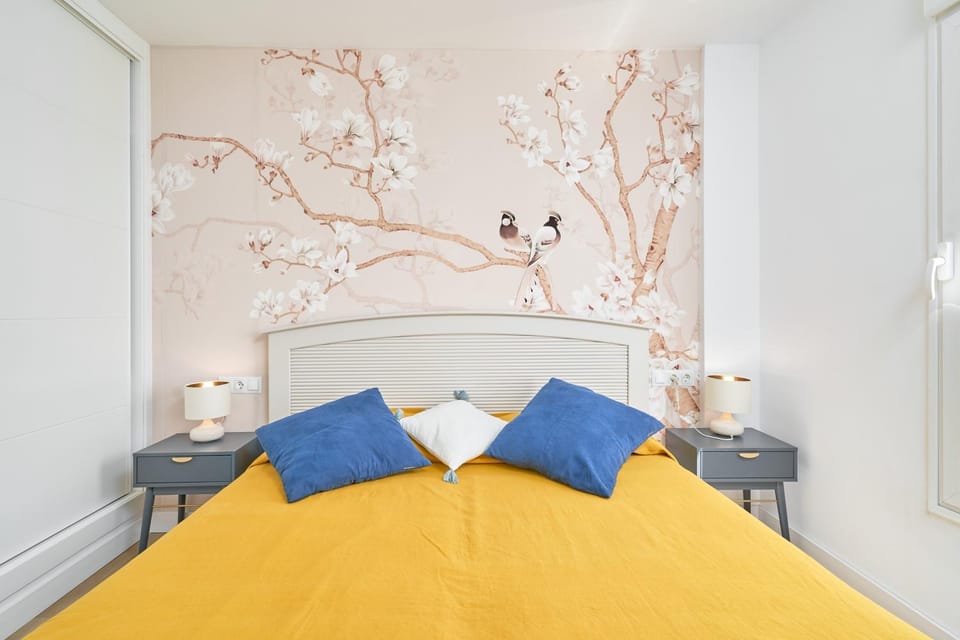 Property building, Living room, Bedroom