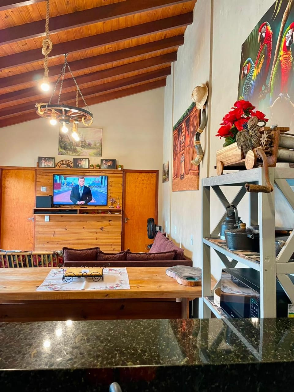 Casa Rústica com piscina House in Cascavel