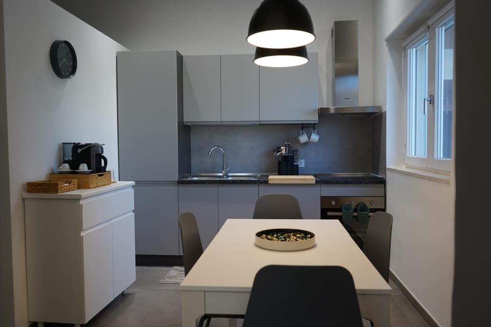 Kitchen or kitchenette, stove, toaster