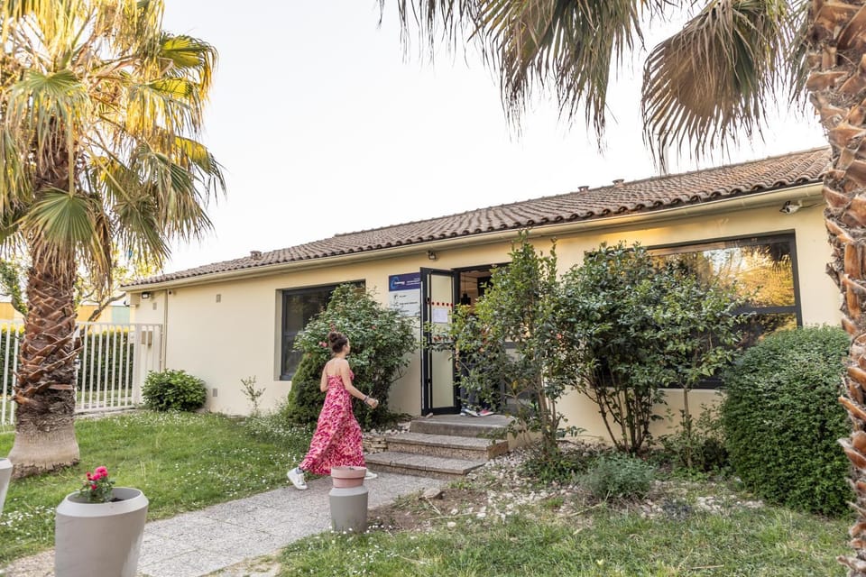 Property building, People, Garden
