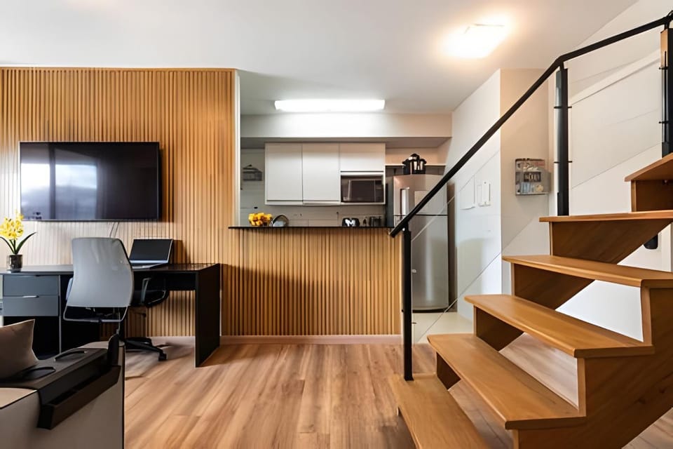 A6/401-Duplex 2Q+Ar+Churras+Spa-Morumbis&Einstein Apartment in Sao Paulo City