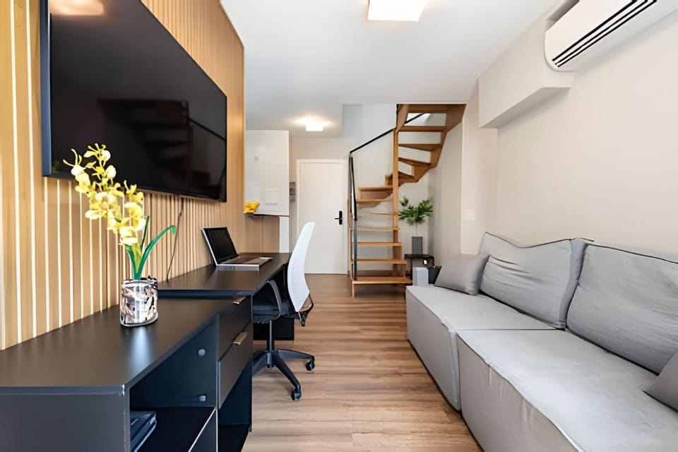 A6/401-Duplex 2Q+Ar+Churras+Spa-Morumbis&Einstein Apartment in Sao Paulo City