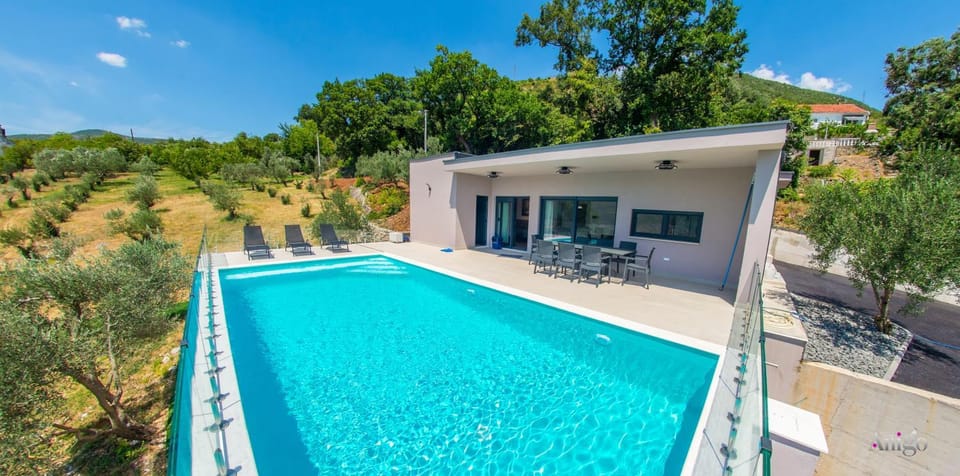 Natural landscape, Pool view, Swimming pool, sunbed