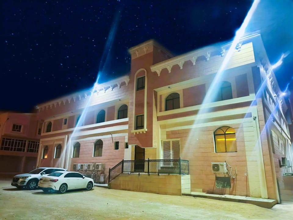 Property building, Night, Parking