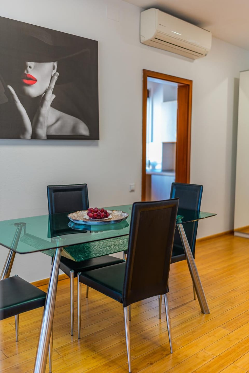 Dining area, air conditioner