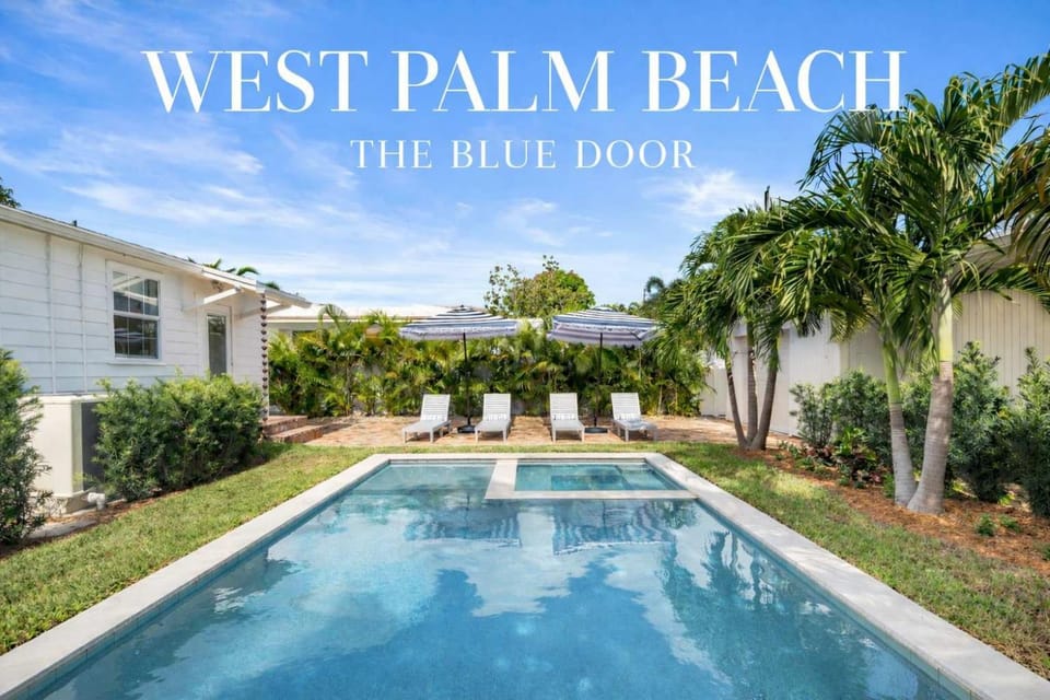 The Blue Door Villa House in West Palm Beach