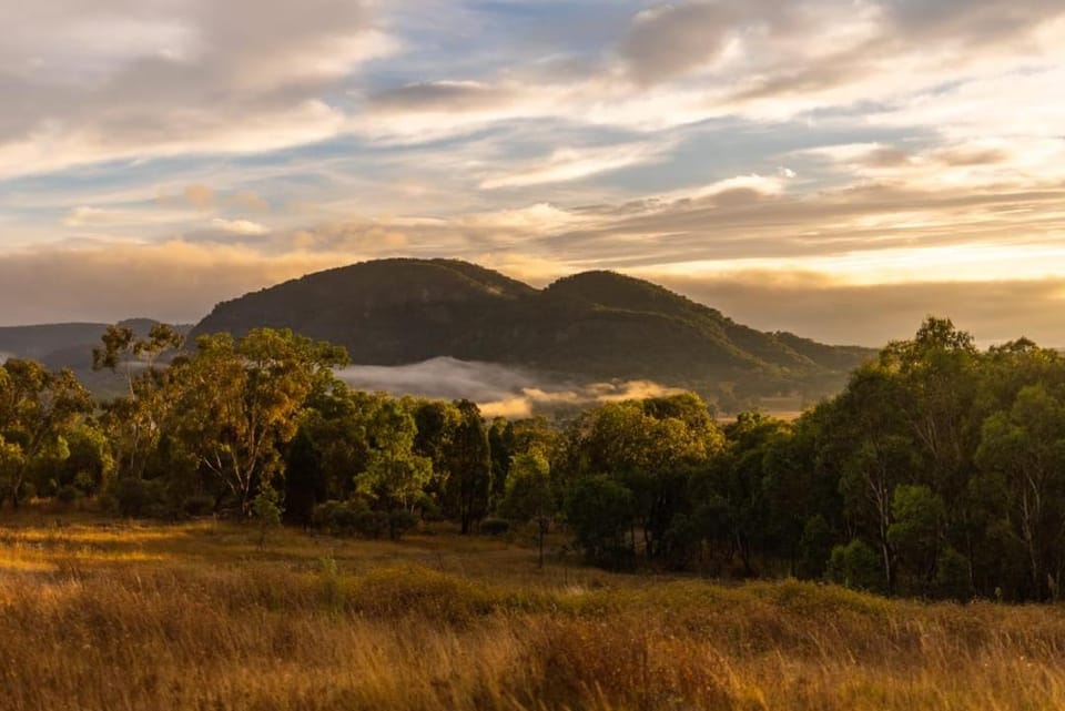 Natural landscape, Mountain view, Sunset