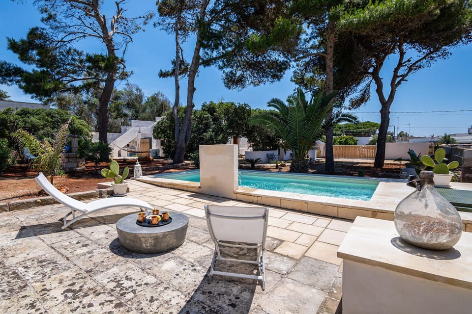 Day, Natural landscape, Garden, Garden view, Pool view, Swimming pool, Swimming pool, sunbed
