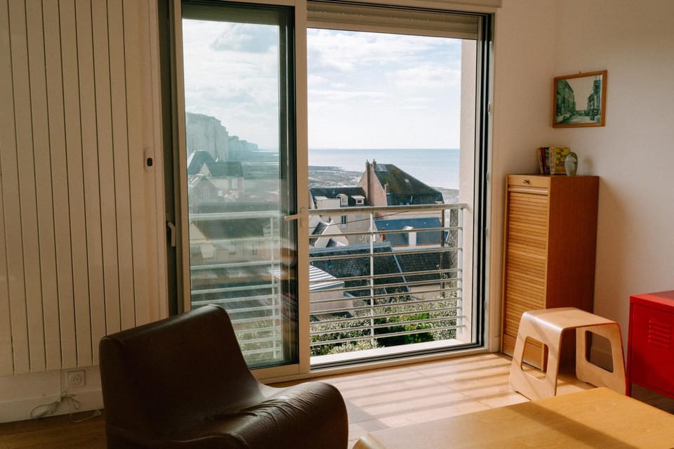 Living room, Seating area, Sea view