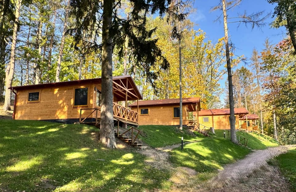 Property building, Natural landscape, Lake view