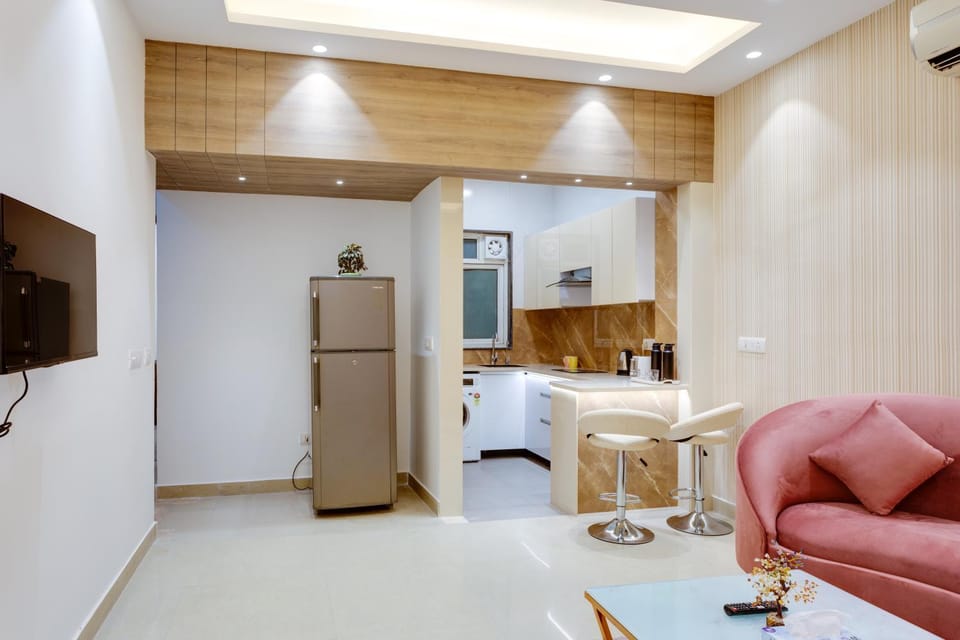 Kitchen or kitchenette, Living room