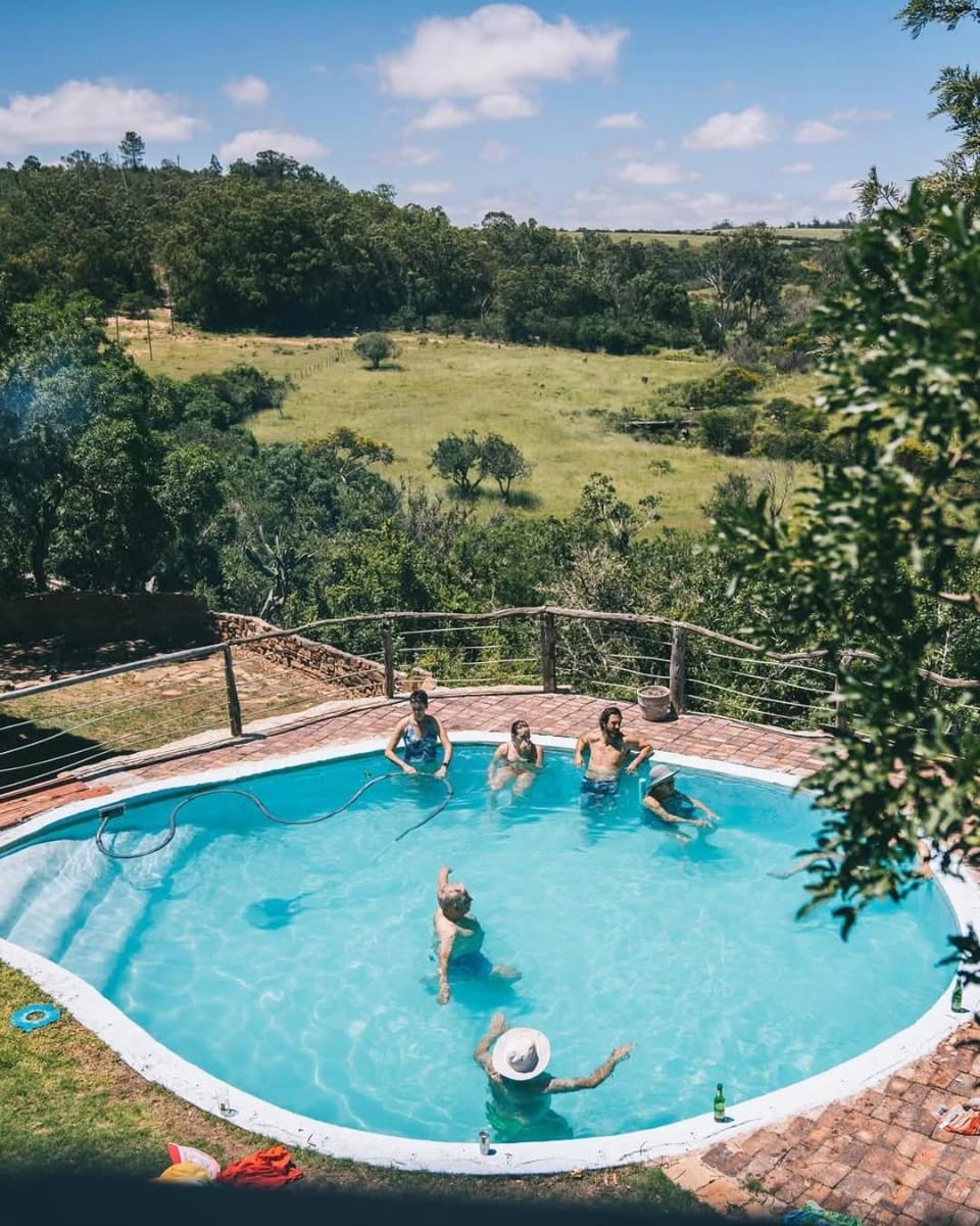 Natural landscape, Pool view, Swimming pool