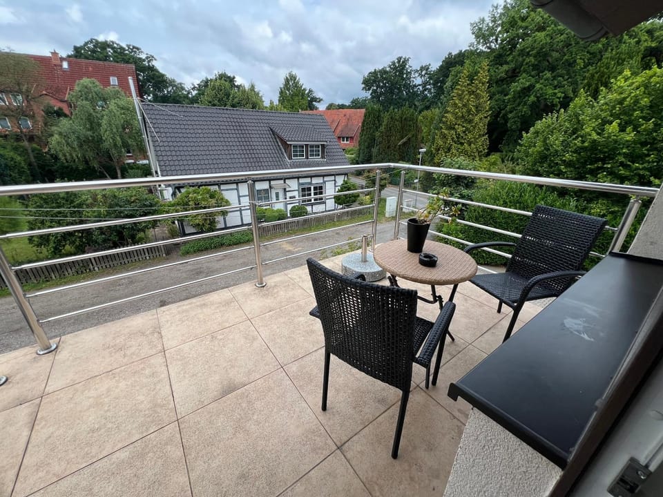 Property building, Day, View (from property/room), Balcony/Terrace, Seating area, Dining area