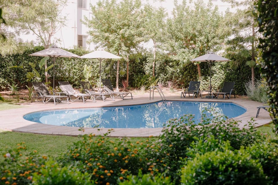 Garden, Swimming pool, sunbed