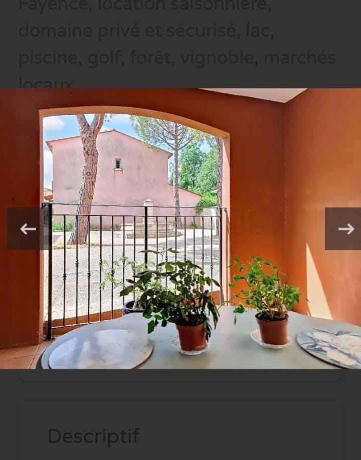Tweeslaapkamerhuis in prachtig domein House in Fayence