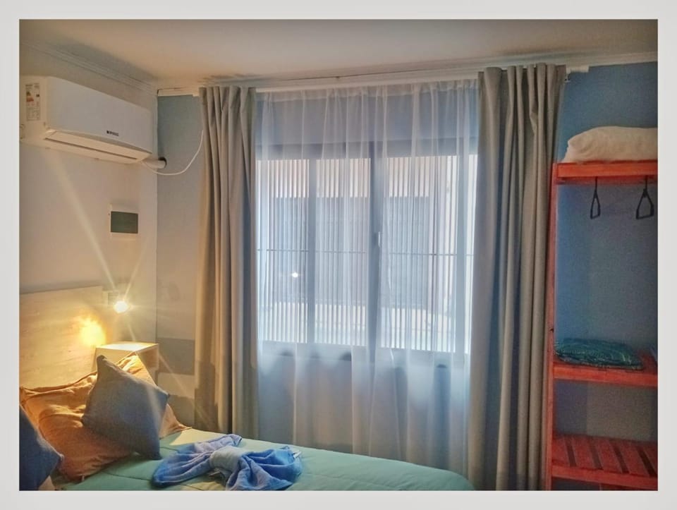 Bed, Photo of the whole room, Bedroom, room service, towels, air conditioner