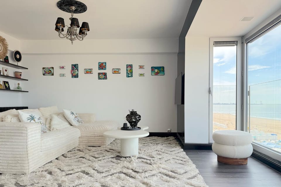 Natural landscape, Living room, Seating area, Sea view