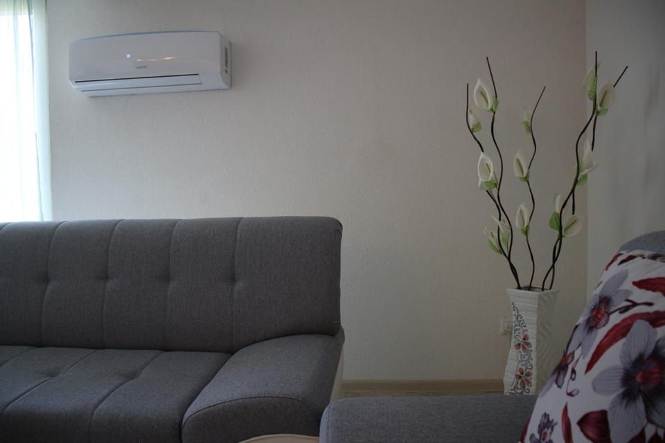 Living room, Seating area, air conditioner