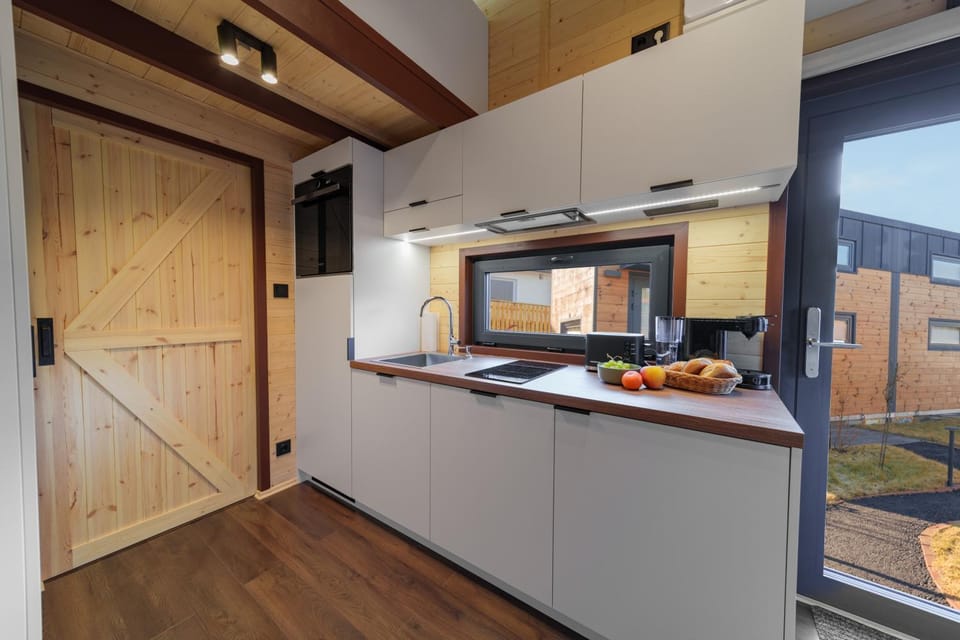 Kitchen or kitchenette, stove, kitchen