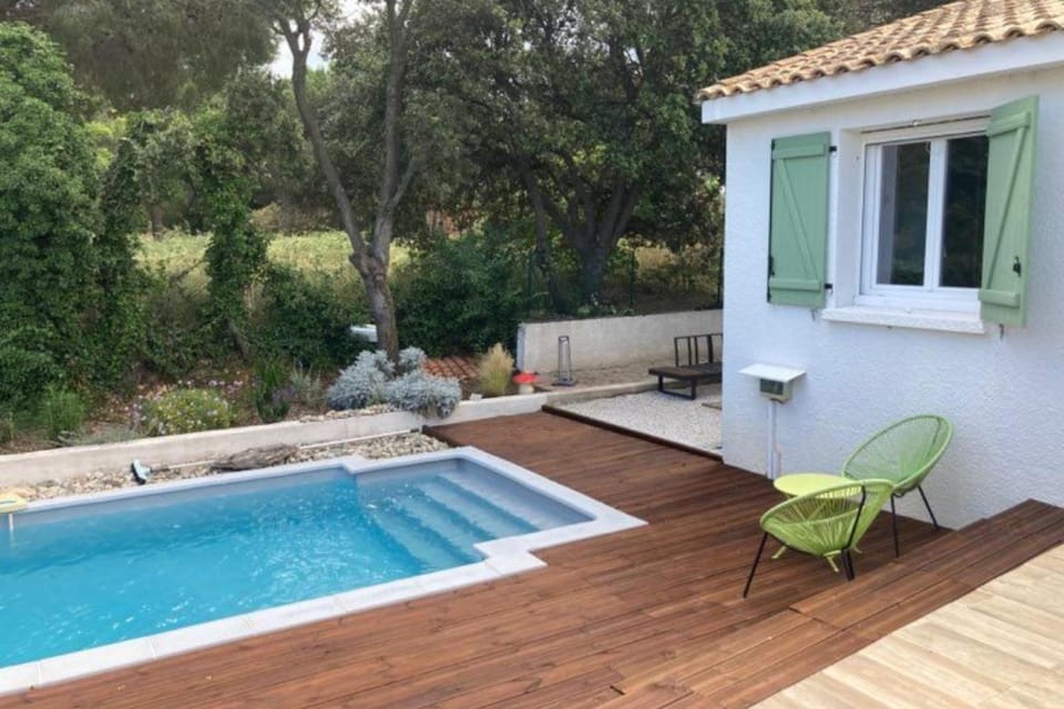 Villa au calme vue rare pinede proche mer et Montpellier House in Lattes