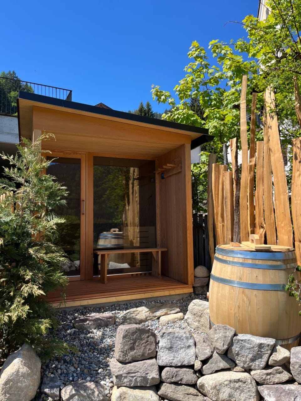 Day, Garden, Sauna, Garden view