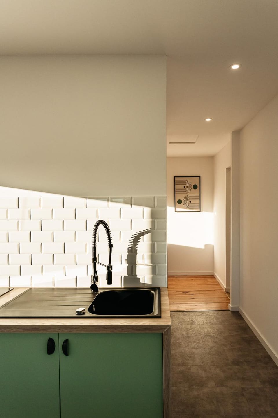 Kitchen or kitchenette, stove, kitchen