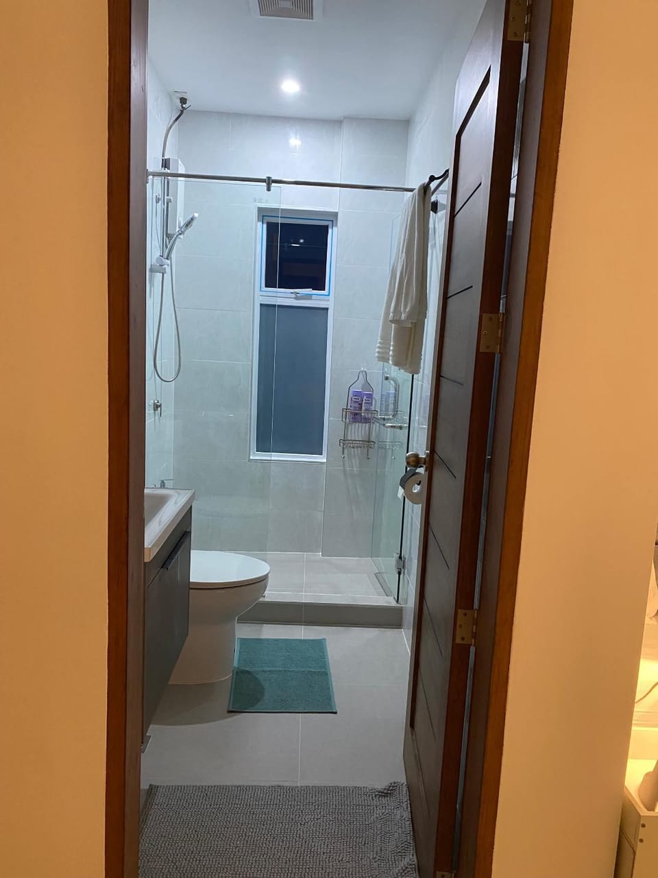 Toilet, towels