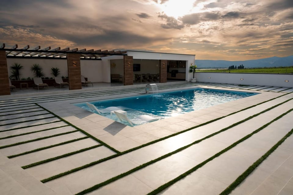 Natural landscape, Pool view, Swimming pool, sunbed