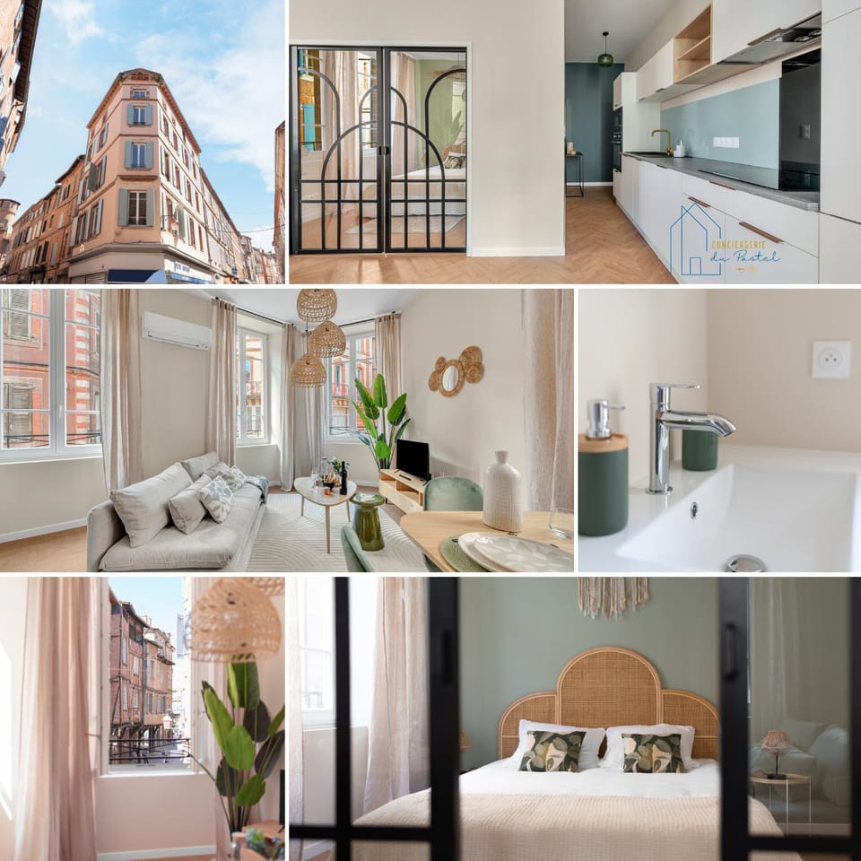Property building, Bathroom, Kitchen or kitchenette, Living room, Bedroom, City view
