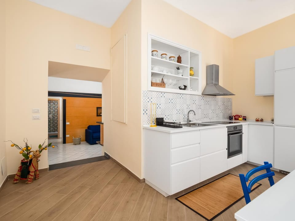 Living room, kitchen