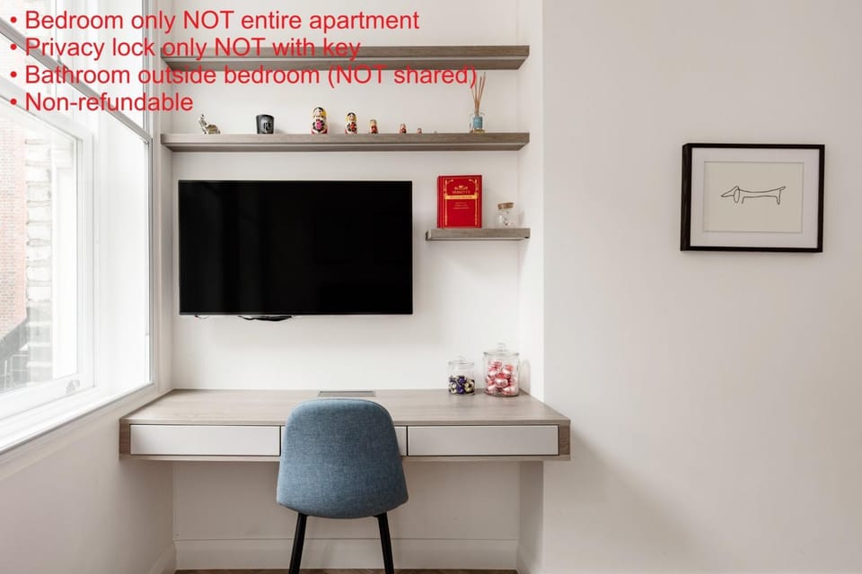 Bed, Bedroom, hair dryier, heating, wardrobe, air conditioner