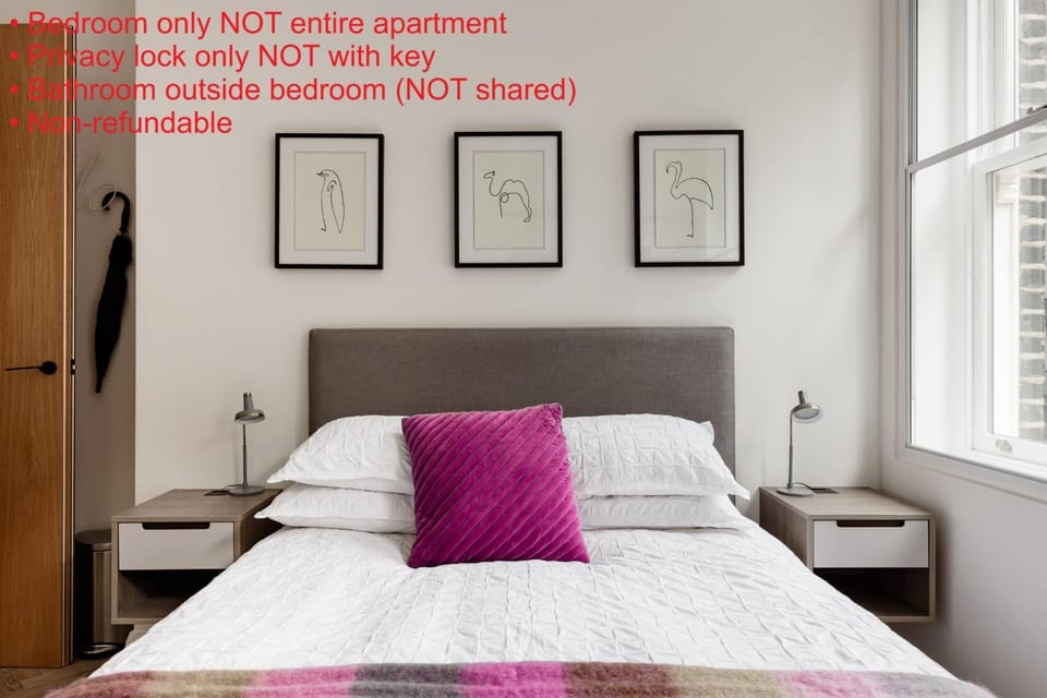 Bed, Bedroom, hair dryier, heating, wardrobe, air conditioner