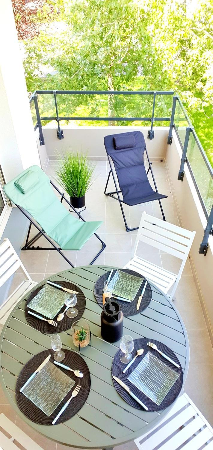 Vannes quartier idéal - proche port balcon 4 pers Apartment in Séné