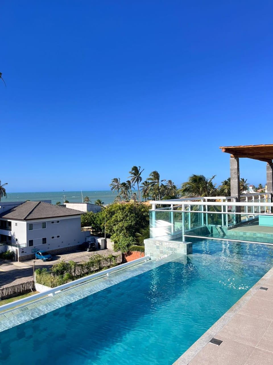 Property building, Natural landscape, Sea view, Swimming pool