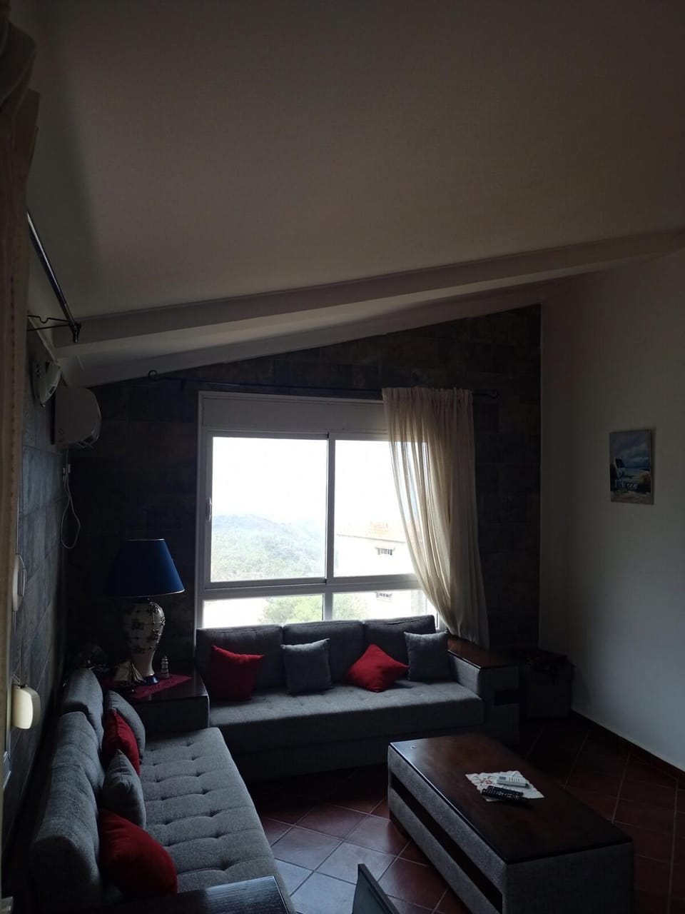 Bed, Seating area, Bedroom