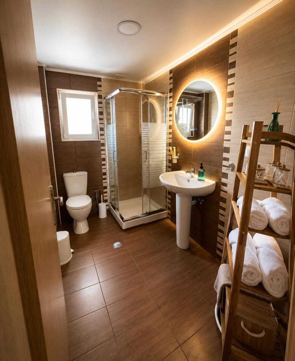 Bathroom, towels